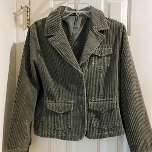 100 percent Cotton Olive Green Jacket Size Medium